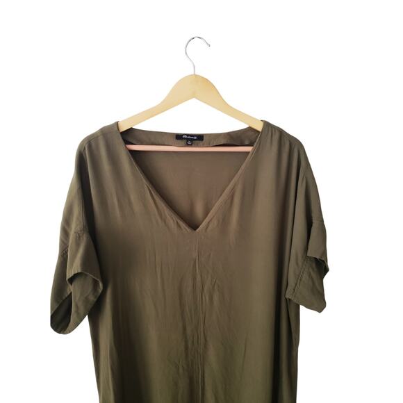 Madewell Novel Shift Dress Green Size XL - Picture 2 of 8